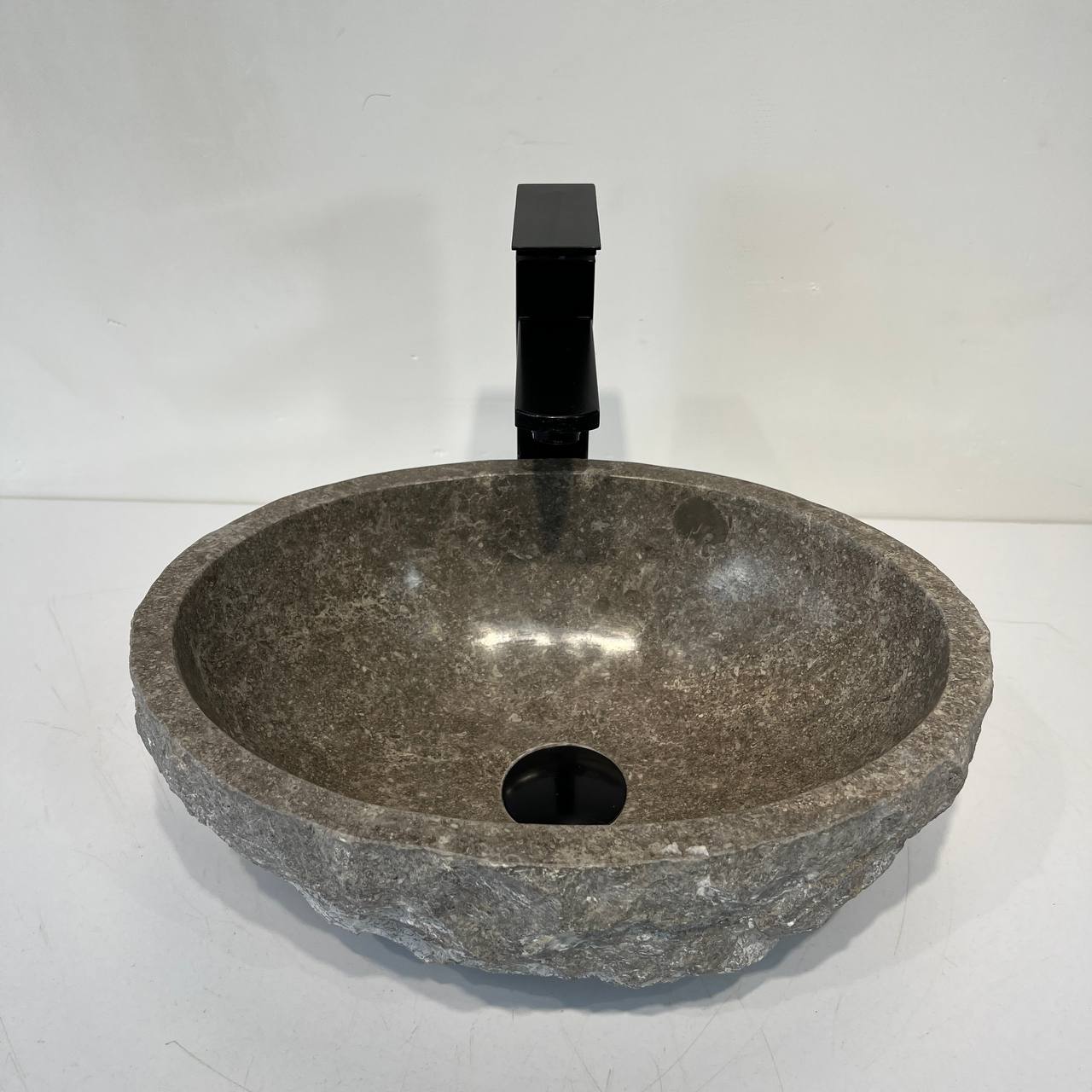 Раковина из мрамора Erozy Grey EM-67042 39*30*14 из натурального камня