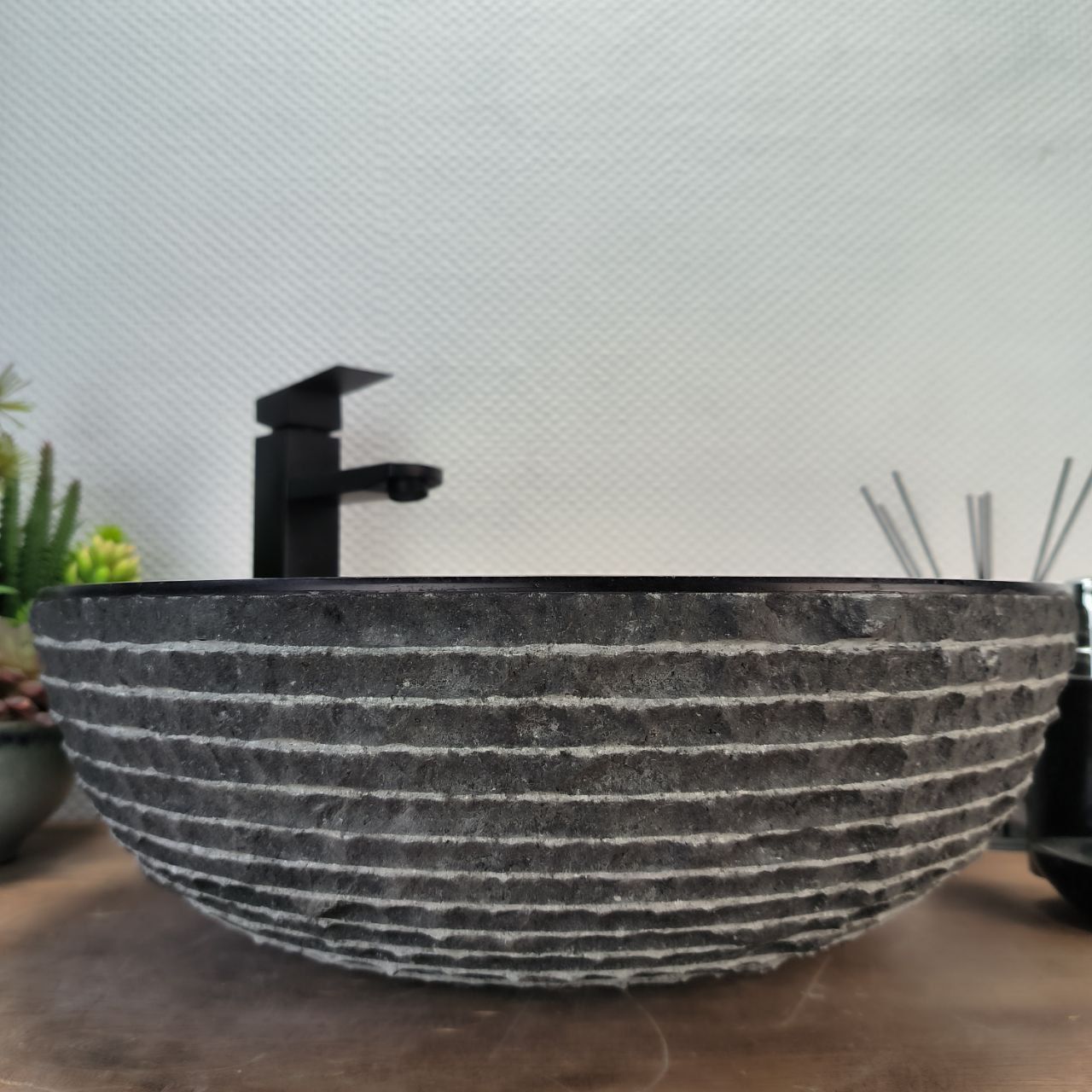 Раковина из андезита Bowl Black Marmo BA-62853 45*45*15 96