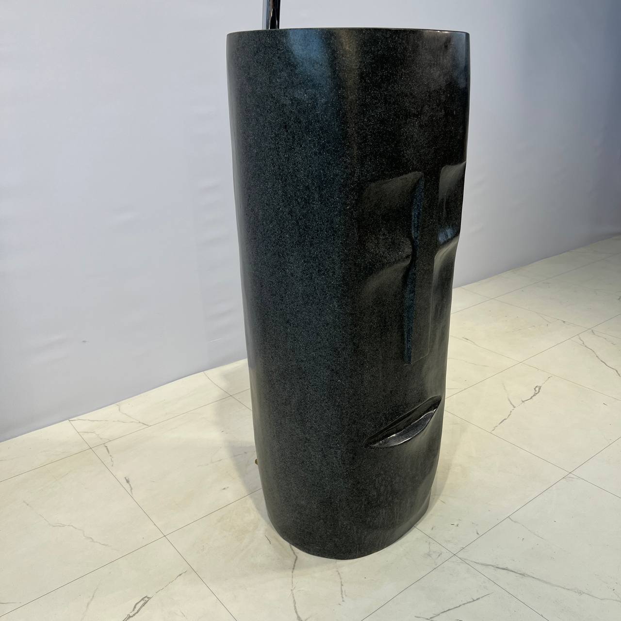 Раковина напольная из речного камня Face RN-67068 40х35х91 из натурального камня