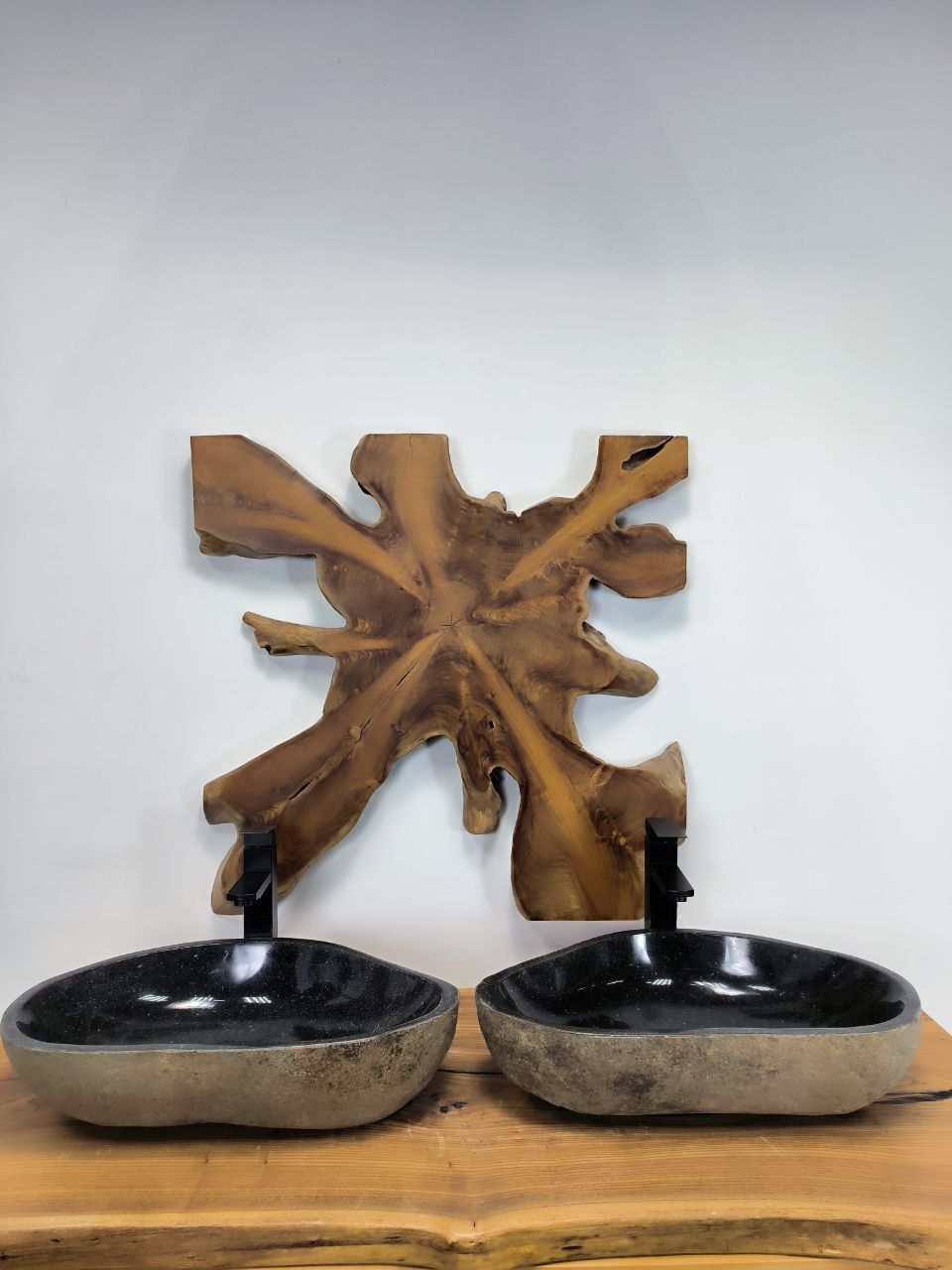 Раковина из речного камня ПАРА! RS-66404 56х33х14 из натурального камня