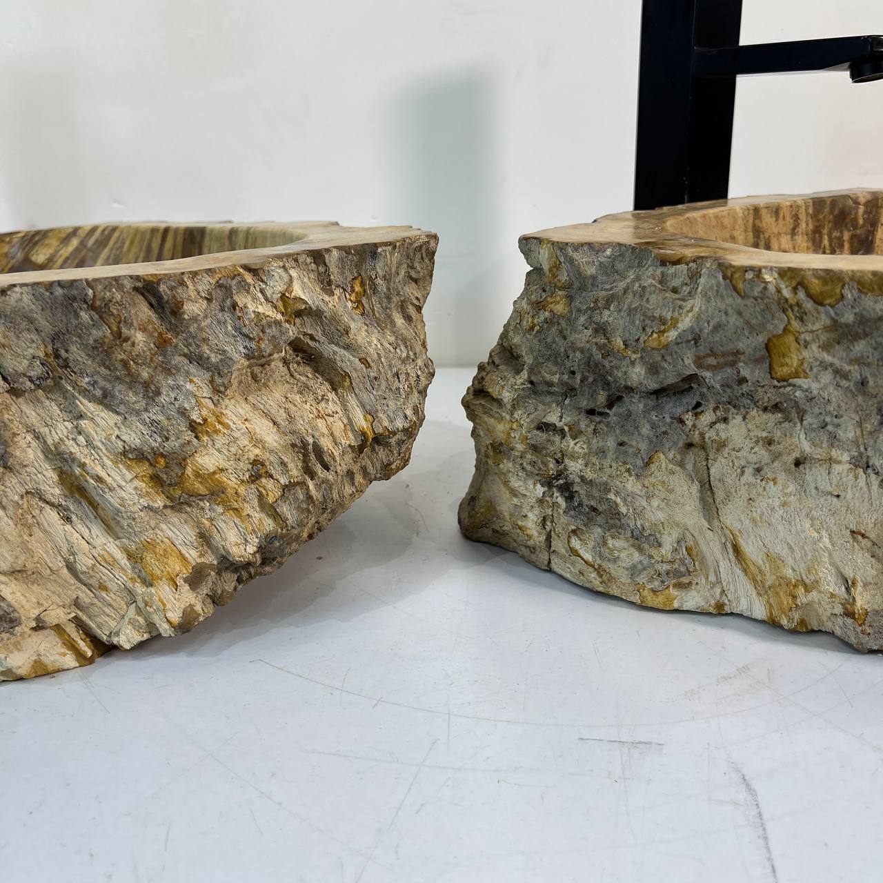 Раковина из окаменелого дерева ПАРА! OD-67024 54*42*15 из натурального камня