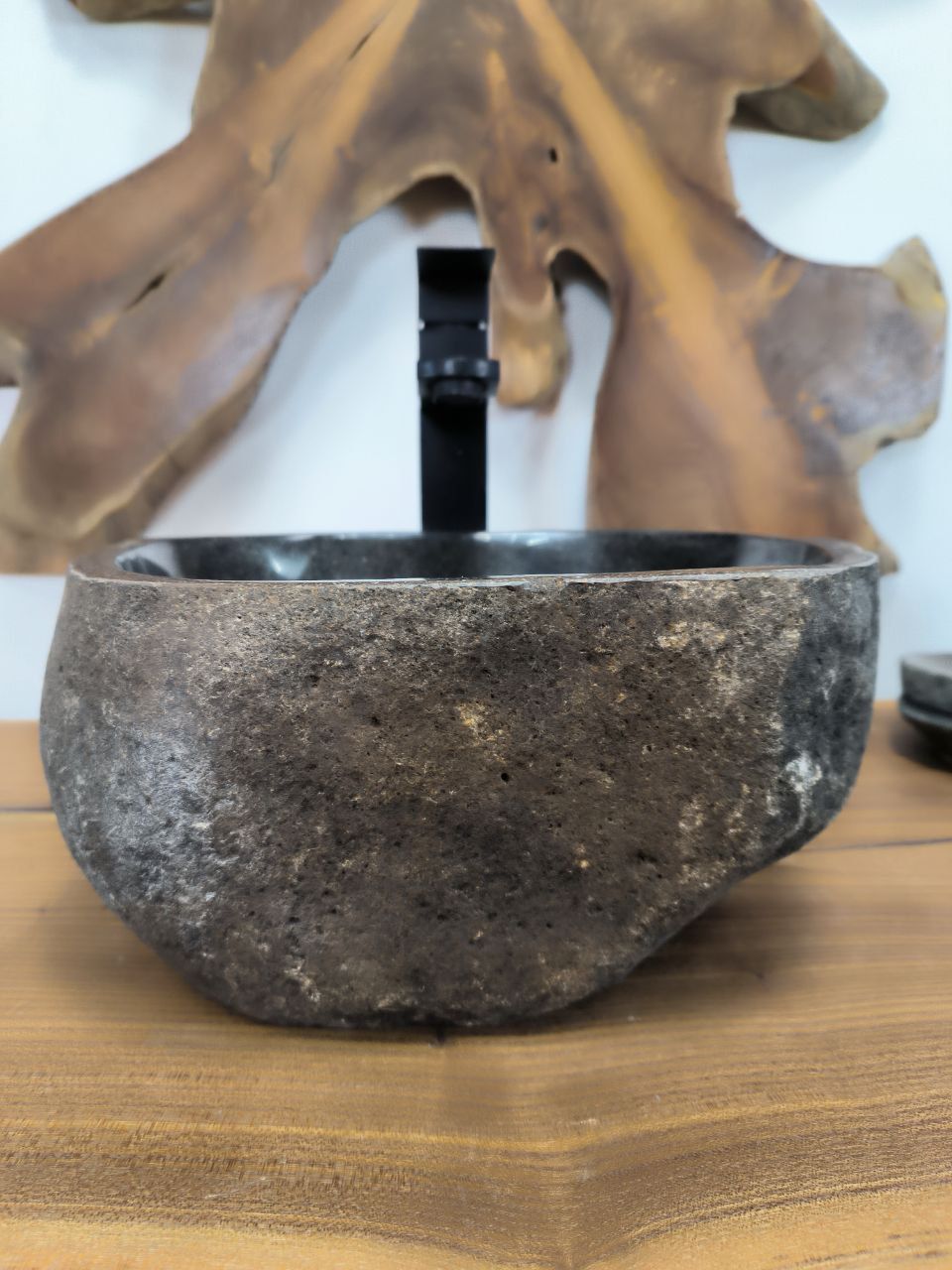 Раковина из речного камня RS-66318 33х32х15 из натурального камня