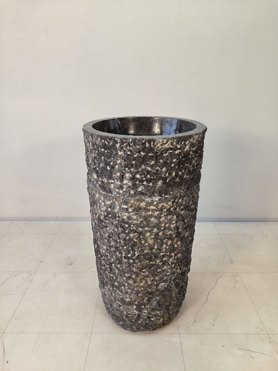 Раковина напольная из мрамора Pedestal Grey Marmo MN-65952 45х45х90 из натурального камня