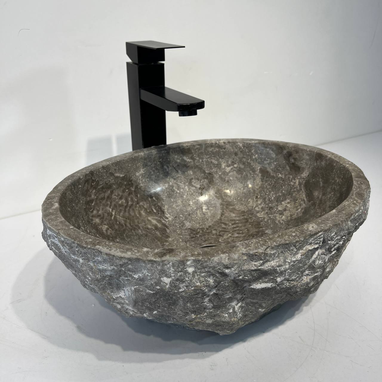 Раковина из мрамора Erozy Grey EM-67040 40*30*15 из натурального камня