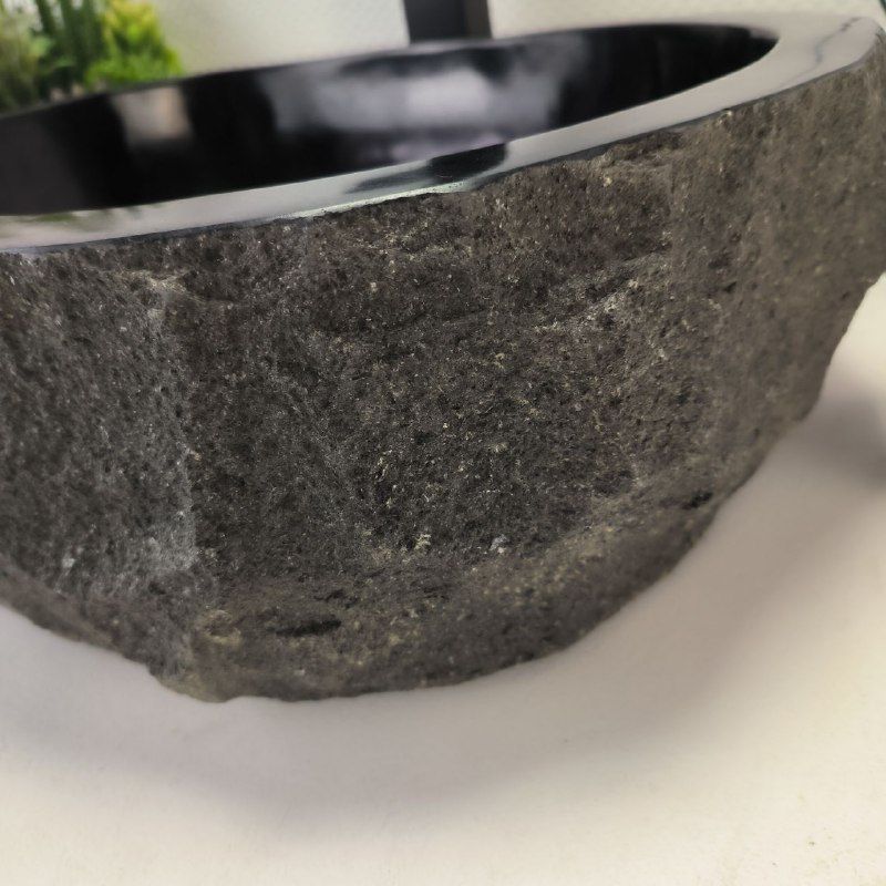 Раковина из андезита Erozy Black EA-62823 51*41*15 из натурального камня