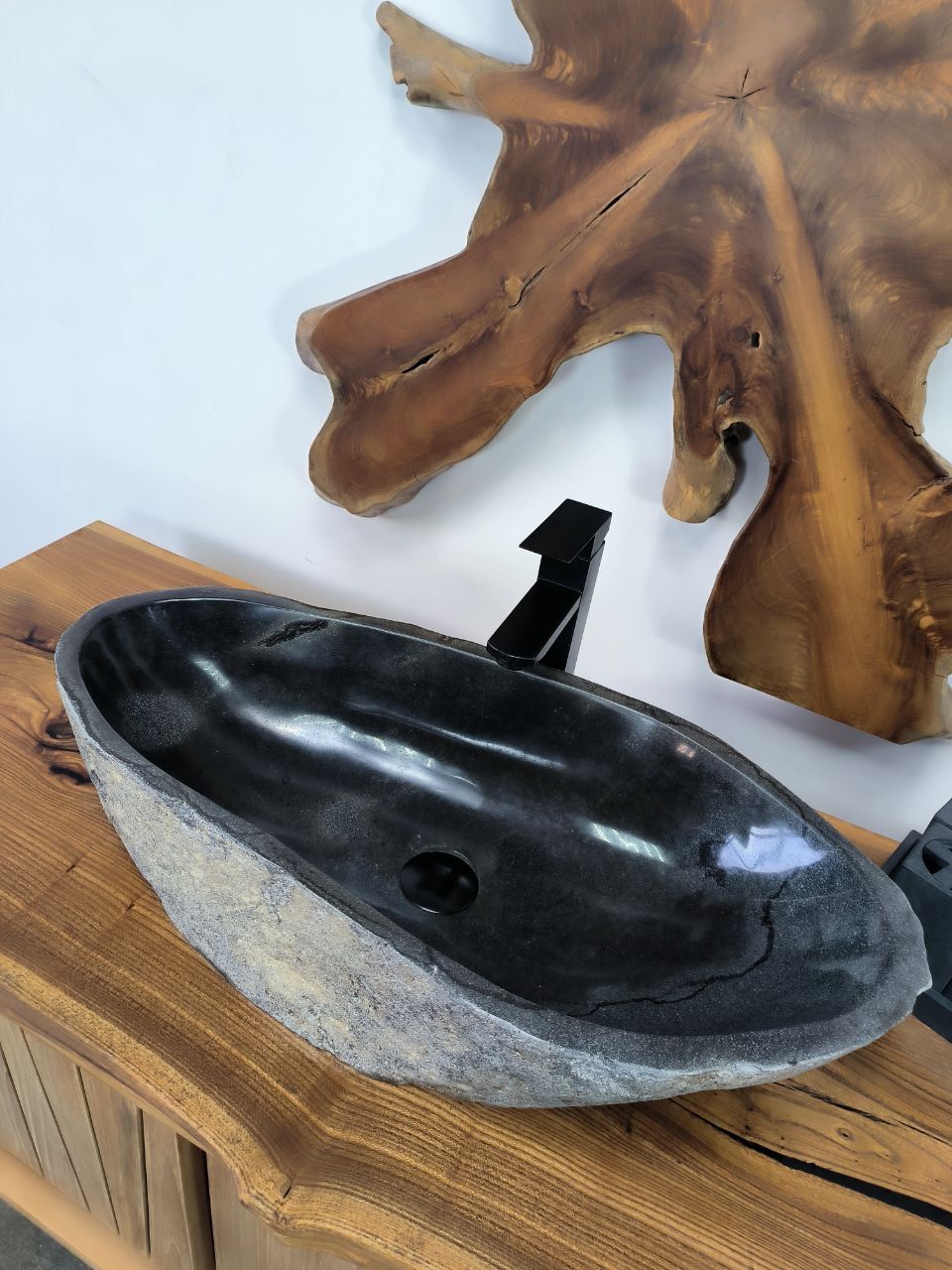 Раковина из речного камня RS-66634 70х33х16 из натурального камня