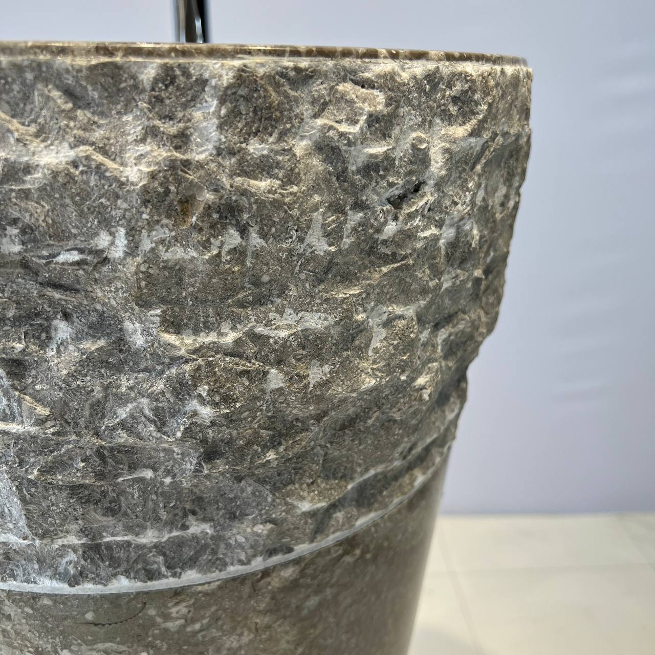 Раковина напольная из мрамора Erozy Top Grey MN-67044 40*40*90