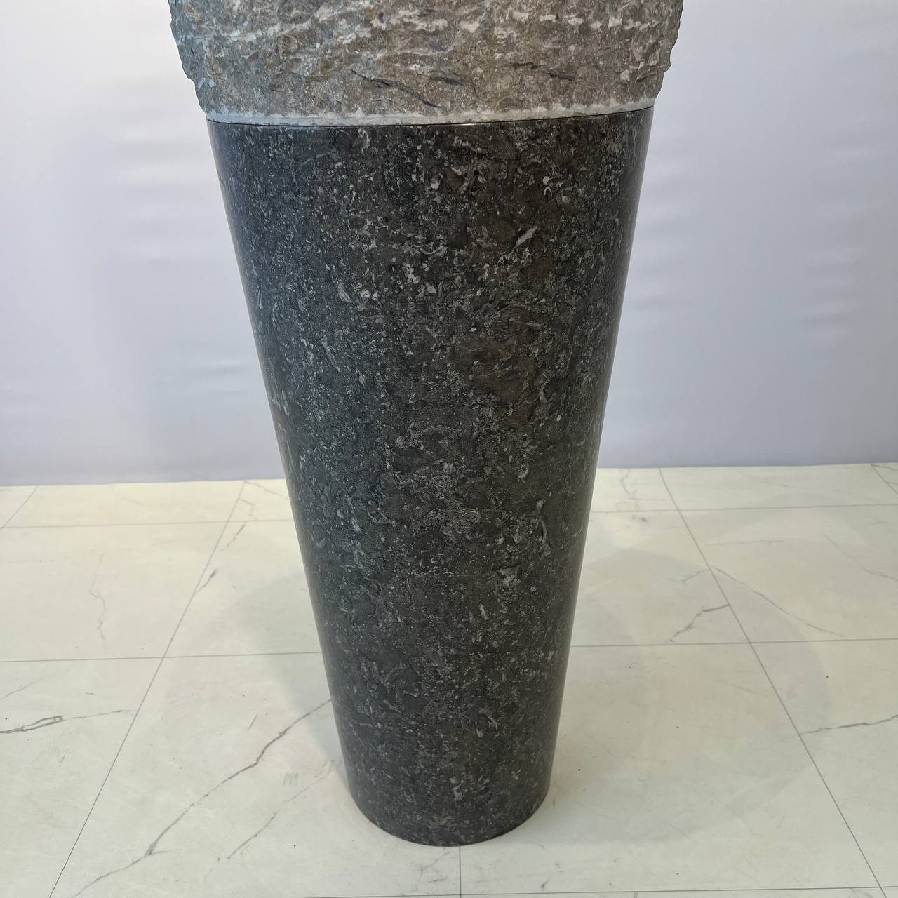 Раковина напольная из мрамора Erozy Top Grey MN-67054 40*40*90