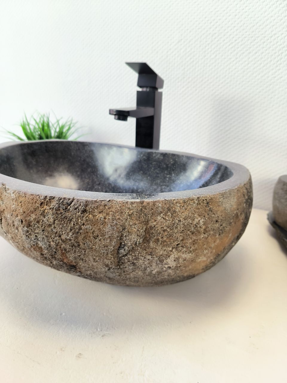 Раковина из речного камня RS-65967 50х34х15 из натурального камня