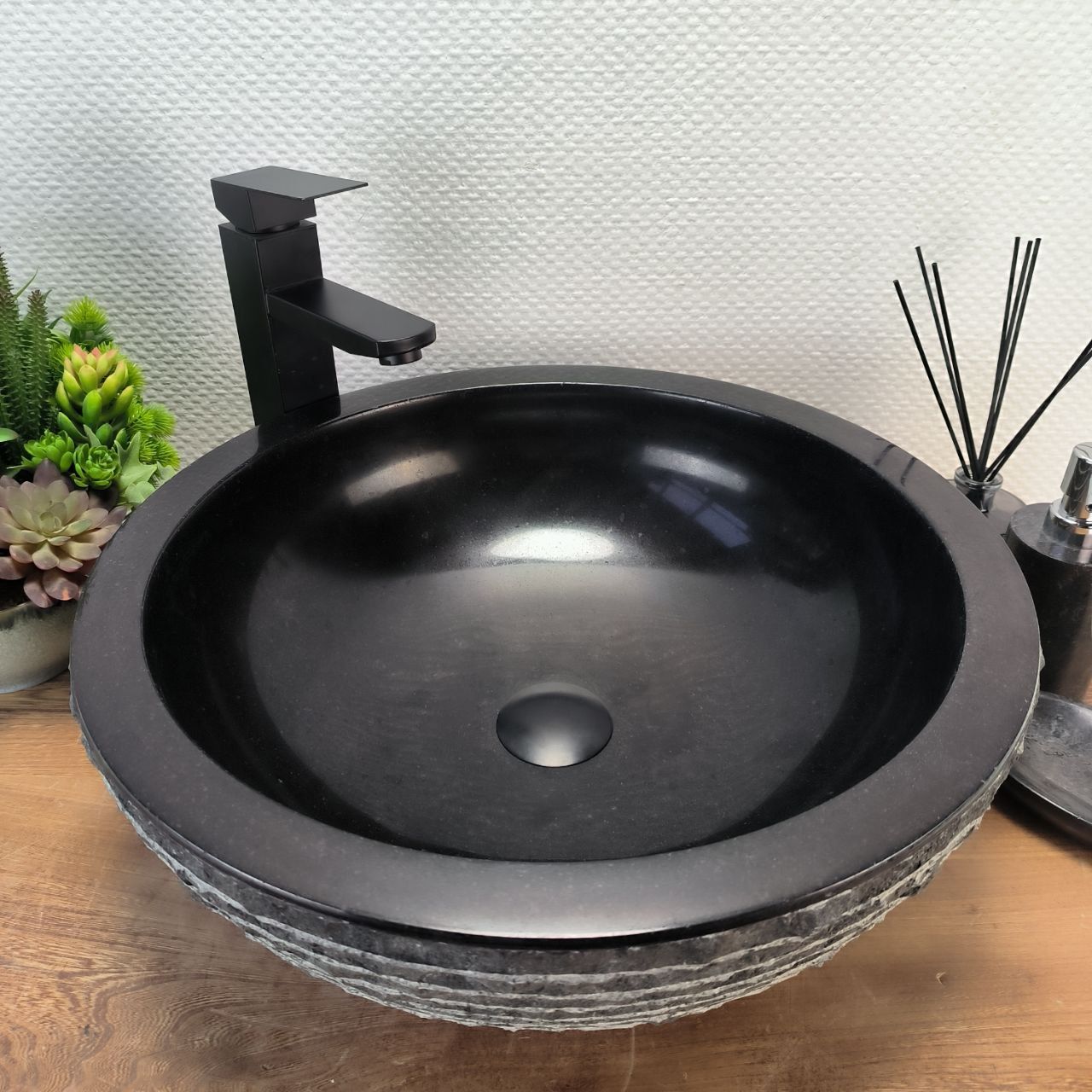 Раковина из андезита Bowl Black Marmo BA-62853 45*45*15 96