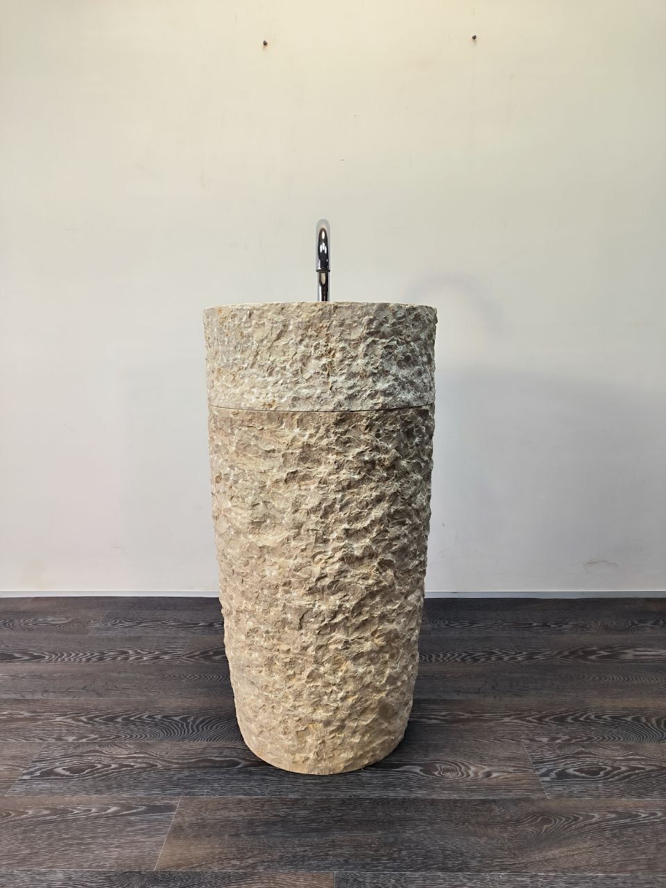 Раковина напольная из мрамора Pedestal Cream Marmo MN-65910 45х45х90 из натурального камня