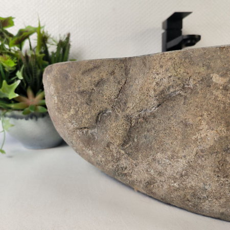 Каменная раковина из речного камня RS-05315 (55*43*15) 0857 из натурального камня