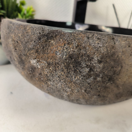 Каменная раковина из речного камня RS-05081 (44*34*15) 0861 из натурального камня