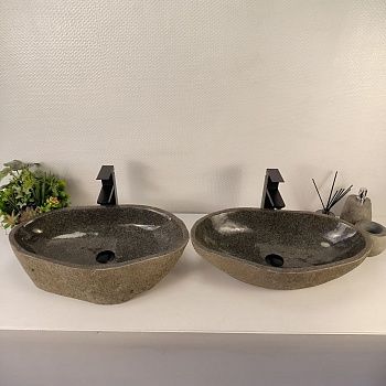 Раковина из речного камня ПАРА! RS-65541 61*36*15 0866