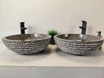 Раковина из мрамора ПАРА! Bowl Grey Marmo BM-65635 45*45*15 из натурального камня