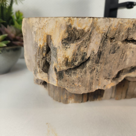 Каменная раковина из окаменелого дерева OD-04771 (67*40*16) 0182 из натурального камня