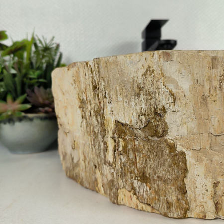 Каменная раковина из окаменелого дерева OD-04566 (45*39*15) 0175 из натурального камня