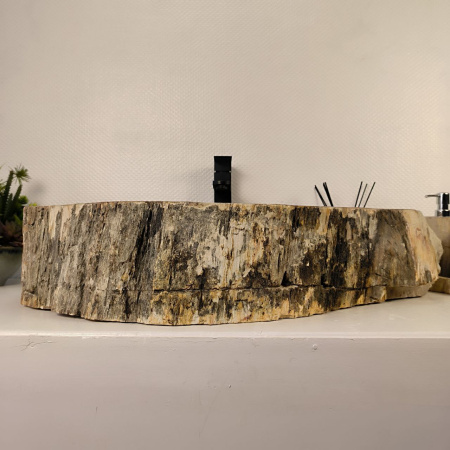 Каменная раковина из окаменелого дерева OD-04830 (74*52*16) 0178 из натурального камня