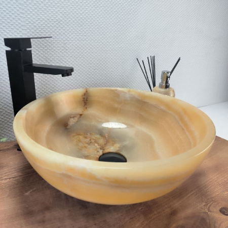 Раковина из оникса Bowl Yellow Small TinLip BO-02854 (40*40*15cм) 40