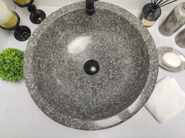 Раковина из мрамора Bowl Grey Medium BM-00260 (45*45*15см)