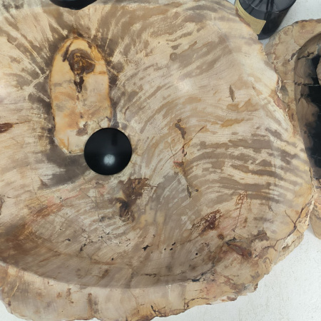 Каменная раковина из окаменелого дерева OD-04688 (45*38*14) 0175 из натурального камня