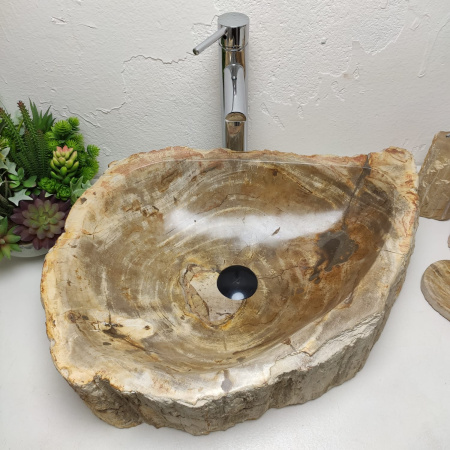 Раковина из окаменелого дерева Fossil Basin OD-01319 (61*45*15) 