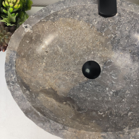 Каменная раковина из мрамора Erozy Grey EM-04748 (51*41*15) 0188 из натурального камня