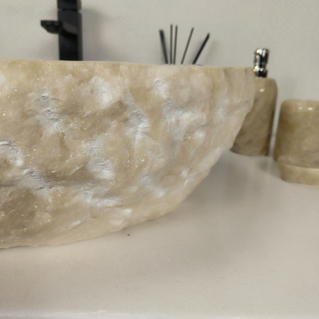Каменная раковина из оникса Erozy White EO-04296 (62*53*16) 0215 из натурального камня