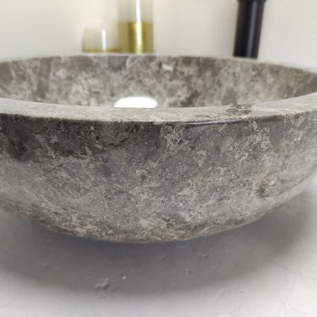 Раковина из мрамора Bowl Grey Medium BM-00577 (3cm) (45*45*17см)