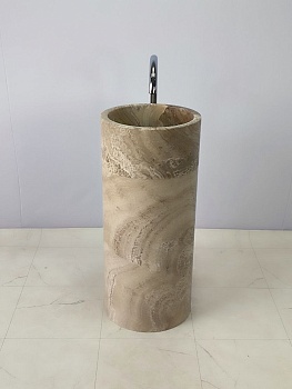 Раковина напольная из оникса Silinder ON-66253 40х40х90 из натурального камня