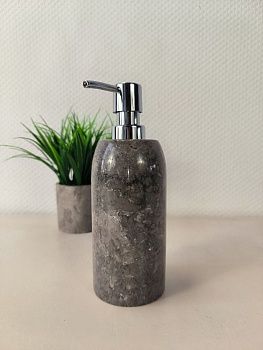 Дозатор для мыла из мрамора Grey DM-66006