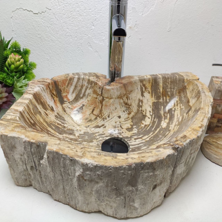 Раковина из окаменелого дерева Fossil Basin OD-01263 (47*35*15) 