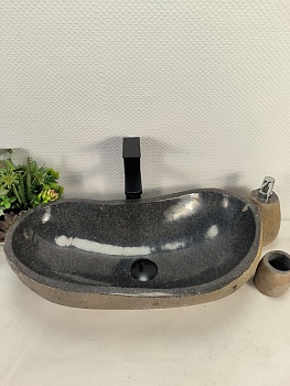 Раковина из речного камня RS-65625 60*31*16 из натурального камня
