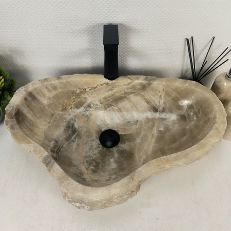 Каменная раковина из оникса Erozy Grey EO-04776 (63*40*16) 0158 из натурального камня