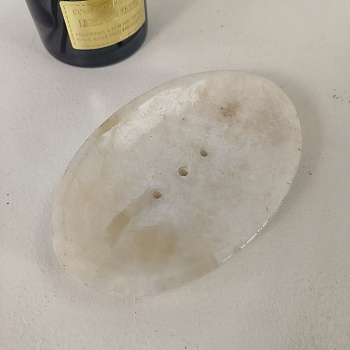 Мыльница из оникса White MO-70202 (15*10*3)