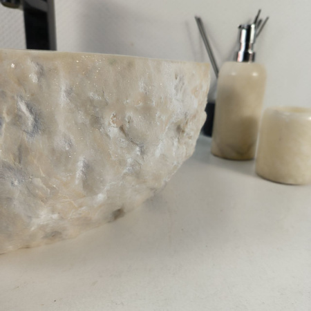 Каменная раковина из оникса Erozy White EO-04365 (52*42*15) 0213 из натурального камня