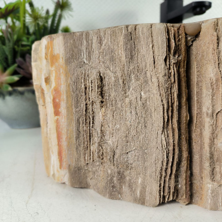 Каменная раковина из окаменелого дерева OD-04572 (58*40*16) 0176 из натурального камня