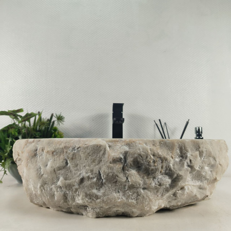 Каменная раковина из оникса Erozy Grey EO-04686 (55*47*15) 0184 из натурального камня