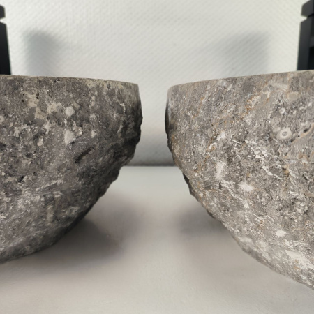 Каменная раковина из мрамора ПАРА!! Erozy Grey EM-04817 (51*41*15) 0188 из натурального камня