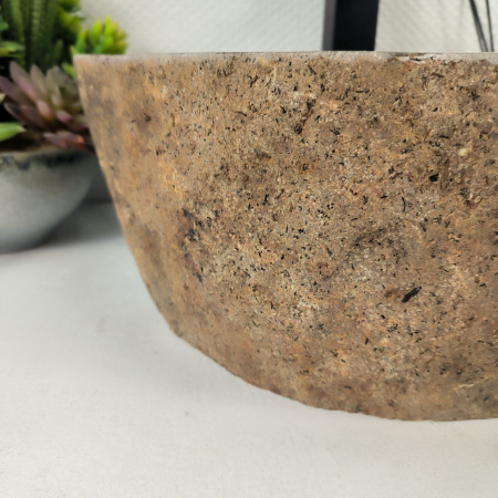 Каменная раковина из речного камня RS-04939 (42*34*15) 0856 из натурального камня