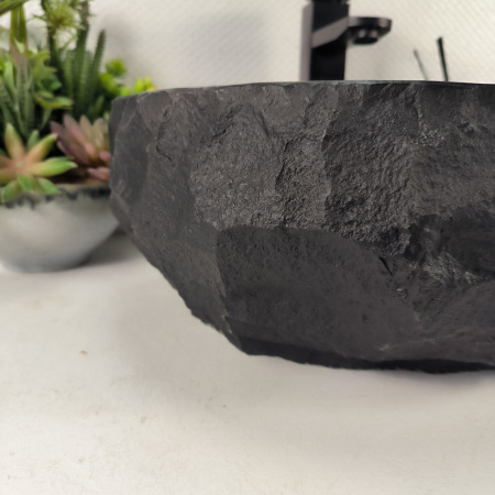 Каменная раковина из андезита Erozy Black EM-05019 (41*36*16) 0037 из натурального камня