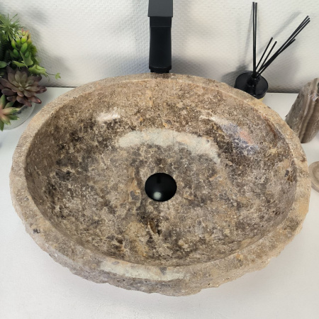 Каменная раковина из оникса Erozy Grey EO-04281 (52*43*15) 0156  из натурального камня
