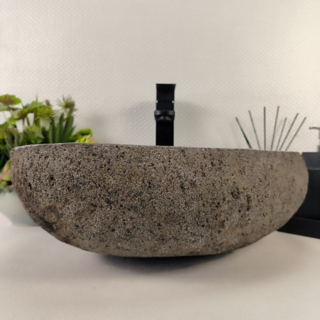 Каменная раковина из речного камня RS-04921 (43*41*15) 0862 из натурального камня