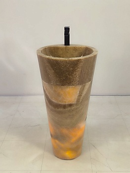 Раковина напольная из оникса Sunset ON-61347 (45*45*90)