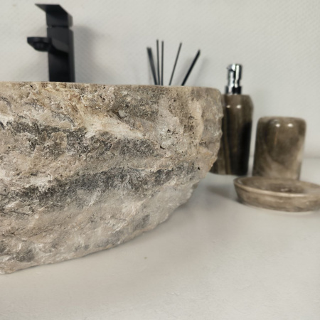 Каменная раковина из оникса Erozy Grey EO-04291 (53*43*16) 0156 из натурального камня