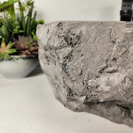 Каменная раковина из мрамора Erozy Grey EM-04973 (45*44*16) 0887 из натурального камня