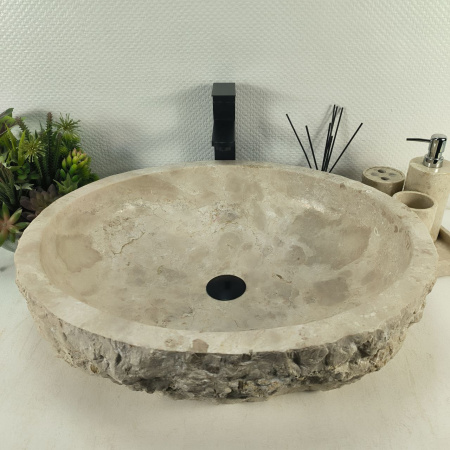 Каменная раковина из мрамора Erozy Cream EM-04783 (60*51*16) 0193 из натурального камня