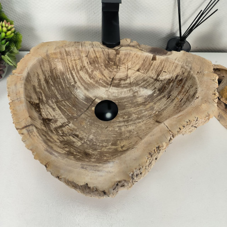 Каменная раковина из окаменелого дерева OD-04316 (51*41*15) 0175 из натурального камня