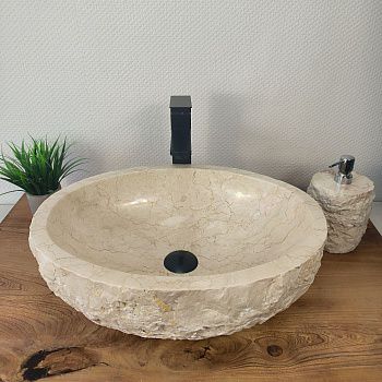 Раковина из мрамора Erozy Cream EM-65651 50х38х15 из натурального камня