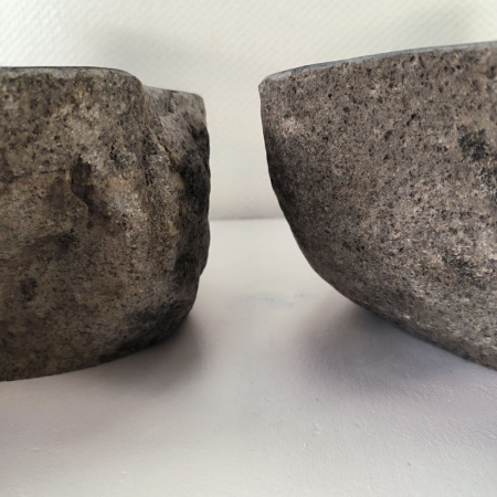 Каменная раковина из речного камня ПАРА!!! RS-04898 (60*44*13) 0866 из натурального камня